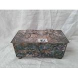 Oblong electro plated Art and Craft Box 9” wide