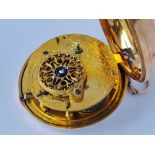 A GEORGIAN PAIR CASED FUSEE GENTS POCKET WATCH 18 CT GOLD LONDON 1805 BY NICHOLAS LIND LONDON 6611