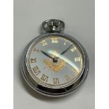 Vintage Masonic memento mori pocket watch Working