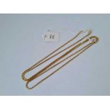 A box link neck chain 9ct 26 inch 6.4 gms