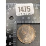 Victorian penny 1891 high grade