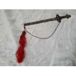 Dress Sword made from Chinese silver coins. 12” long