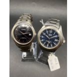 Two gents wrist watches by LORUS one being sports kinetic W/O