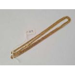 A CURB LINK NECK CHAIN 9CT 26 INCH 20.5 GMS