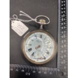 A gents large pocket watch REGULATEUR with seconds dial hands broken