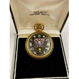 Vintage Masonic automaton pocket watch ( rotating skull on dial ) working