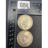 Two South Africa crowns 1947