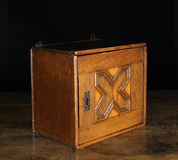A Small Late 17th/Early 18th Century Spice Cupboard, - Image 2 of 3