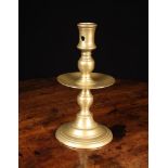 An Early 17th Century Flemish Brass Heemskirk Candlestick, 8" (20 cm) in height.