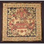A Small Late 16th Century Heraldic Tapestry Panel.