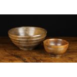 Two Treen Bowls: The largest being 19th century,