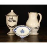 Three Pieces of 18th Century Tin Glazed Earthenware (A/F).