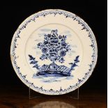 A Large 18th Century Blue & White Delft Charger.