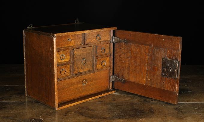 A Small Late 17th/Early 18th Century Spice Cupboard, - Image 3 of 3