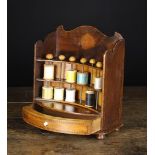 A 19th Century Stained Wood and Penwork Sewing Companion Stand.
