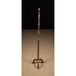 A Hand-Forged Wrought Iron Floor Standing Pricket in the Gothic Style.