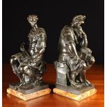 A Pair of Late 19th Century Bronze Figures of Roman Soldiers after the Antique,