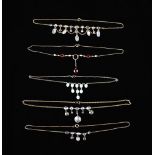 Five Attractive Drop Necklaces.