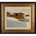 Esko Sihtola (Born 1937). Two Scandinavian Winter Landscapes: Oils on Canvas.