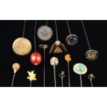 A Group of 14 Vintage Hat Pins.