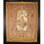 An Artis Flora Wall Hanging after the 18th century Gobelin tapestry entitled 'Portique de Junon'