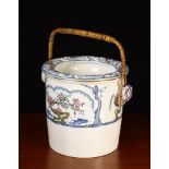 A Late 19th Century Porcelain Slop Pail with pierced bowl inset by Bishop & Stonier Staffordshire,