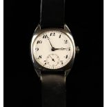 An Art Deco Silver Wrist Watch.