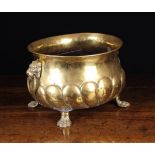 A Late 17th/Early 18th Century Brass Repoussé Wine Cooler/ Jardiniere.