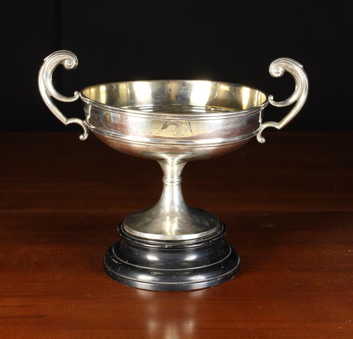 A Silver Trophy by Joseph Gloster Ltd with Birmingham hallmarks for 1924,