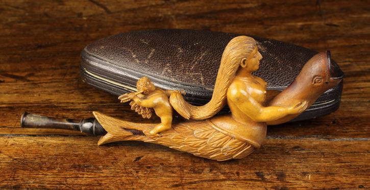 A Fine Quality 19th Century Treen Love-Token/ Cheroot Holder. - Image 3 of 4