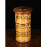 A Fine George III Turned Boxwood Spice Tower.