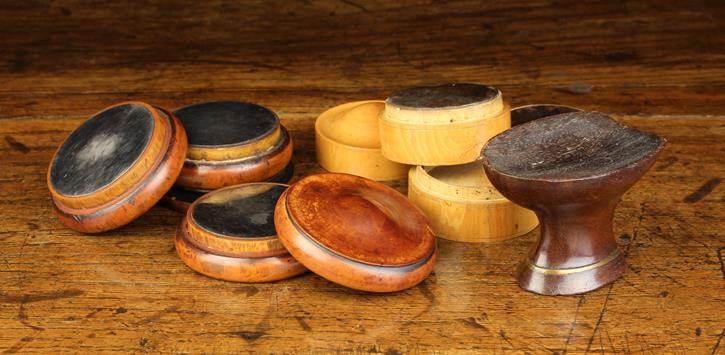 Two 19th Century Stacking Pill Rounder Boxes.