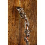 An Antique Folk Art Walking Stick.