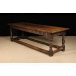 A 17th Century Joined Oak Refectory Table.
