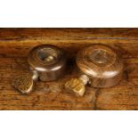 Two Late 18th/Early 19th Century Turned Beechwood or sycamore Pocket Nut Crackers;