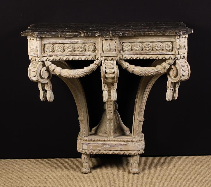 A 19th Century French Painted Console Table (A/F).