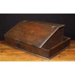 An Unusual Early 18th Century Boarded Oak Desk Box of fine colour & patination.