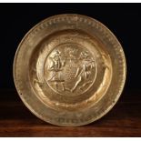 A 16th Century Nuremberg Gilt Brass Alms Dish.