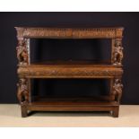 A Fabulous Elizabethan Carved Oak Three Tier Court Cupboard/Buffet of rich colour & patination,
