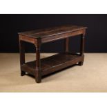 A 17th Century Joined Oak Serving Table.