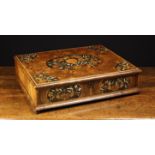 A Fine William & Mary Oyster Veneered Lace Box enriched with Marquetry.