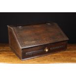 A Fine 17th Century Boarded Oak Desk Box.