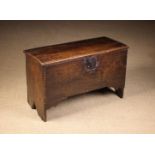 A Small Boarded Oak Coffer.