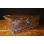 An 18th Century Boarded Oak Desk Box of rectangular form having a rich colour & patination.