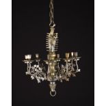 A Bronze Gothic Style Chandelier.