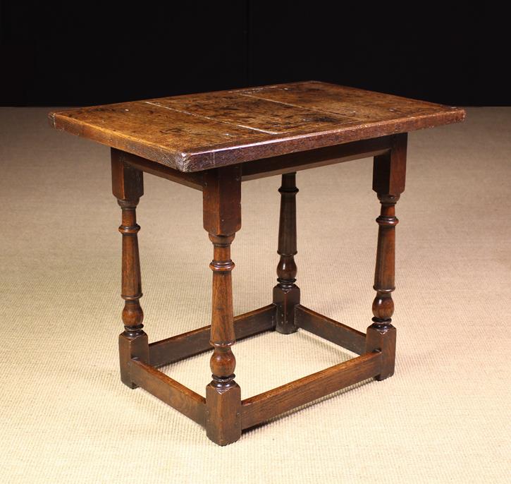 An Unusual 17th Century Welsh Joined Oak Table, probably a communion table.