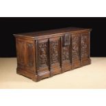 A Large & Impressive French Oak Renaissance Coffer, 16th Century.