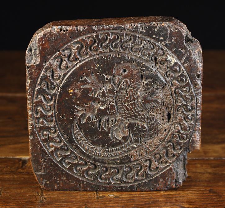 A 17th Century Chip Carved Double Sided German Springerle Mould. - Image 3 of 4