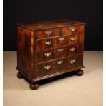 A Fine 18th Century Walnut Veneered Chest of Drawers.