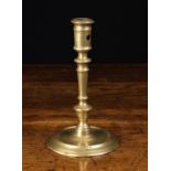 A Late 16th Century French Bronze Candlestick.